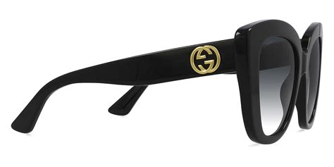 gucci sunglasses gg0327s 001 52|gucci 55mm square sunglasses.